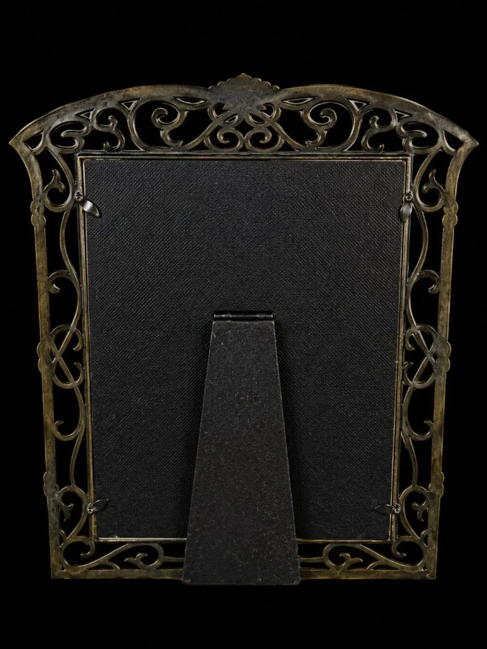 Vintage Ornate Gold Tone Scrollwork Picture Frame Hollywood Regency Decor